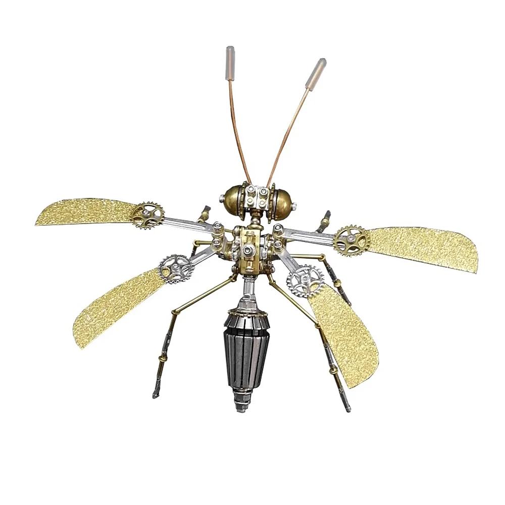 3D hmyz mosazná vážka puzzle Steampunk mravenec kovový model puzzle DIY řemeslná sada Skvělé dárky pro dospělé Personalizovaná ozdoba