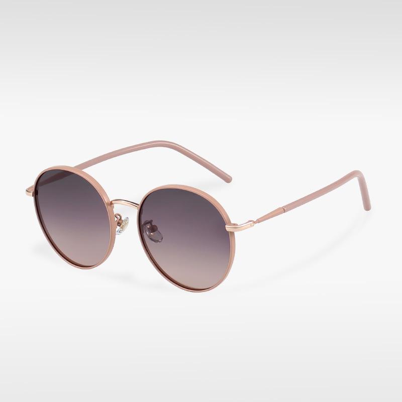 

Round Frame Fashionable Sunglasses Women Vintage Polarized Protection Uv StyleA