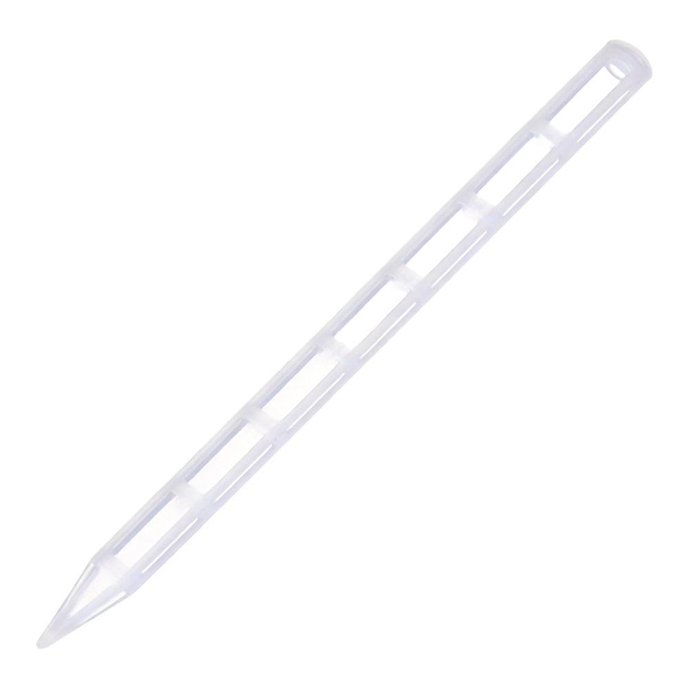 40 pcs Aeration Tubes for Soil Ventilation 25 x 1.5 cm White PP Pipes Fit All Flower For Pots Bonsai Succulent Indoor Planters