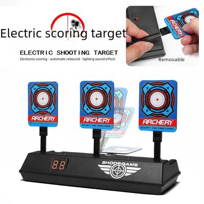 Electric Auto-Reset Scoring Shooting Target with 4-Digit Display