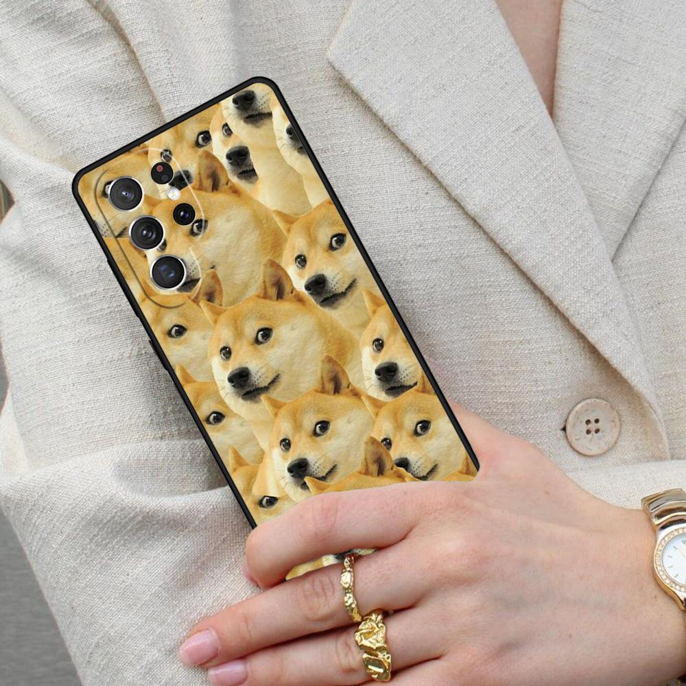 Doge Meme Kabosu Cell Phone Case for Samsung Galaxy S26 Ultra S25 S24 S23 S22 S21 S20 Note10 Cover