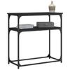 VidaXL Console Table Black 75x35.5x75 Cm Engineered Wood 834070