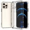 SHANWO For iPhone 12 Pro Case Straight Edge Clear Shockproof TPU Phone Back Cover