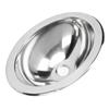 Single Bowl Bar Sink 340 X 270 X 120mm Polished Stainless Steel Kitchen Sink with 40mm Drain Hole for Boat Caravan RV