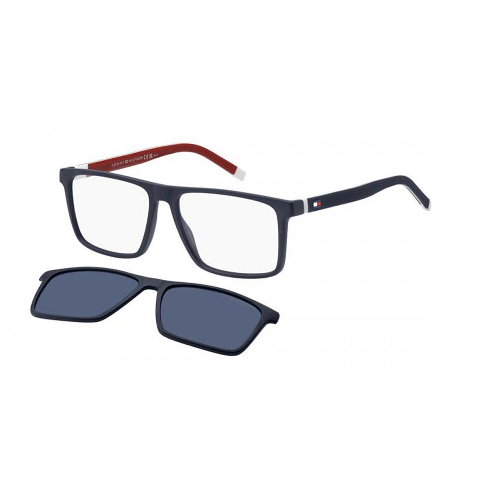 

Tommy Hilfiger Th 2086 Cs wiTh Clip On Fll Men Eyeglasses Matte Blue/56