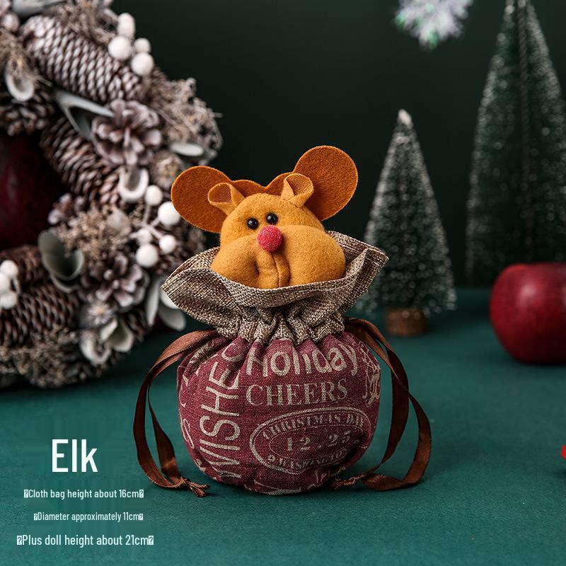 Christmas Eve Gift Bag: Snowman & Santa Candy Packaging for Kids