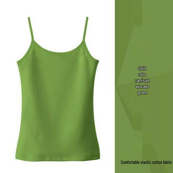 Women's Pure Cotton Black Camisole Vest – Small, Tight-Fitting, Sexy, Plus Size, Short Top for Summer/Spring.