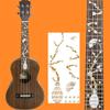 23inch Ukulele Fretboard Sticker Guitar Inlay Sticker Thin Inlay Sticker Fretboard Decals Marker for Guitar Bass Ukulele