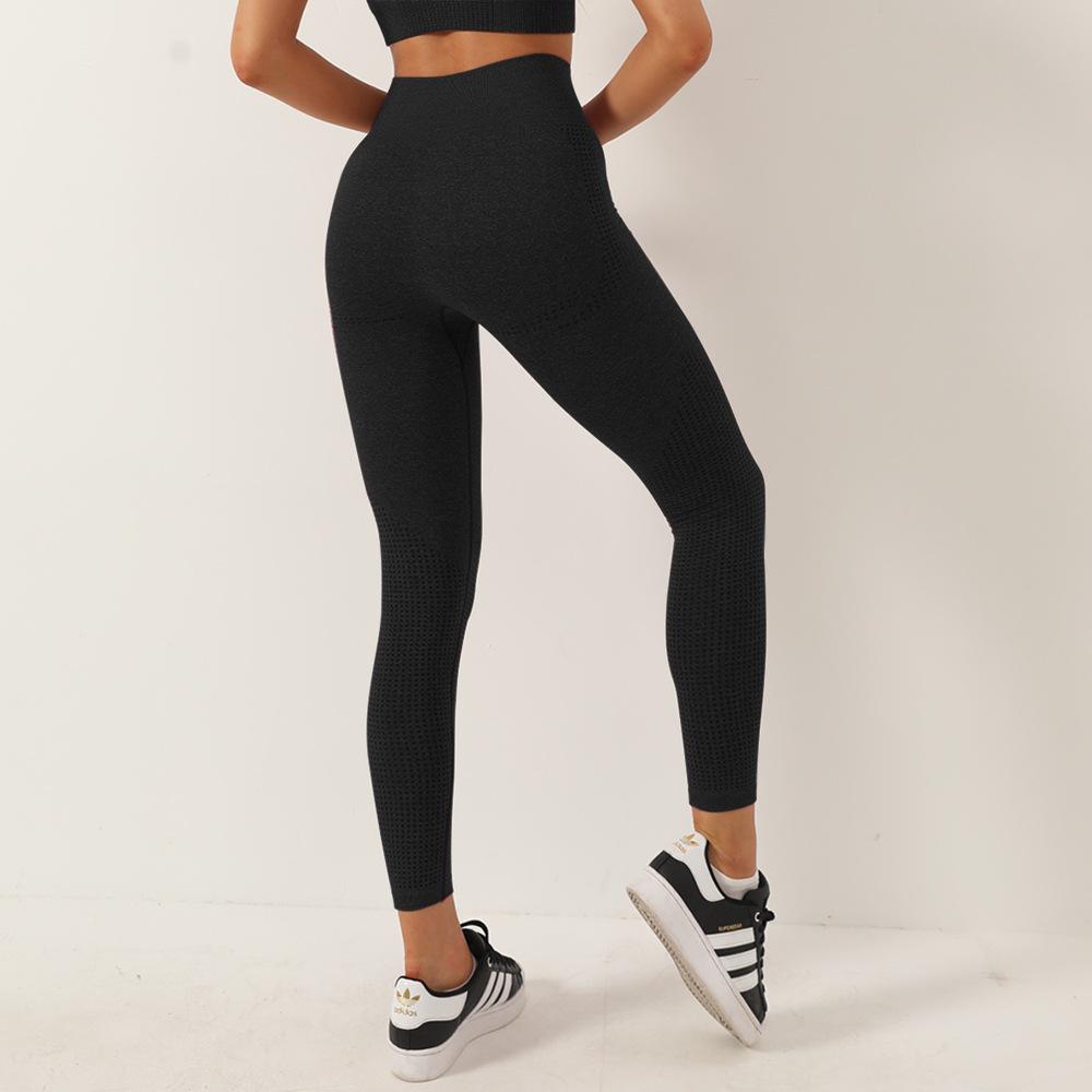 Damen High Waist Nahtlose Yoga- und Laufleggings