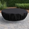 Weather Resistant Firepit Cover 600D Oxford Protective Cover  Built-in Stone Firepits