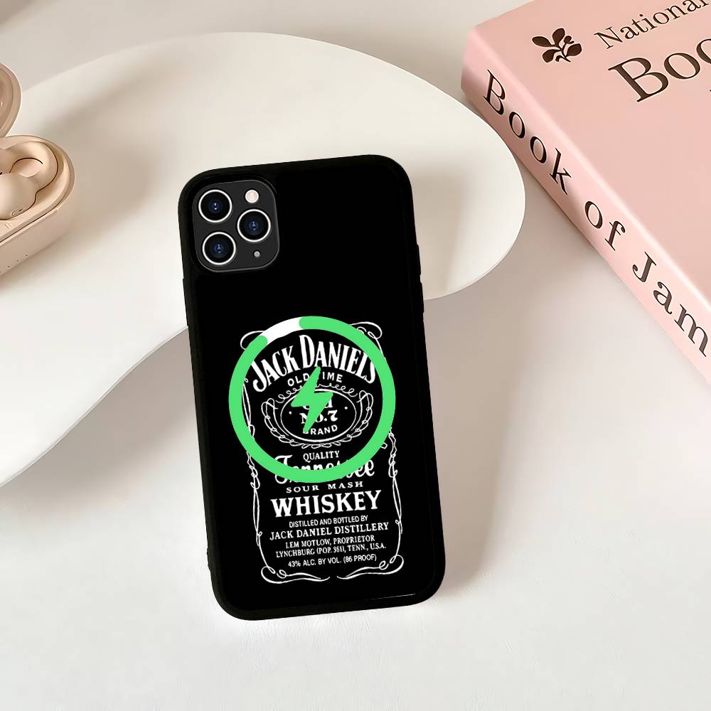 Klassisches Whiskey-Logo J-Jack D-DanielS Handyhülle für iPhone 16 15 14 13 12 11 17 Pro Max Plus Magnetische Kabellose Hülle