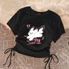 T-shirt tinta unita per bambina, top a maniche corte per bambini, magliette estive per bambini, camicetta per adolescenti, completini per neonati, abbigliamento