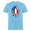 Italian Immigrant Shirt USA Italy Flag T-Shirt Size S-6XL