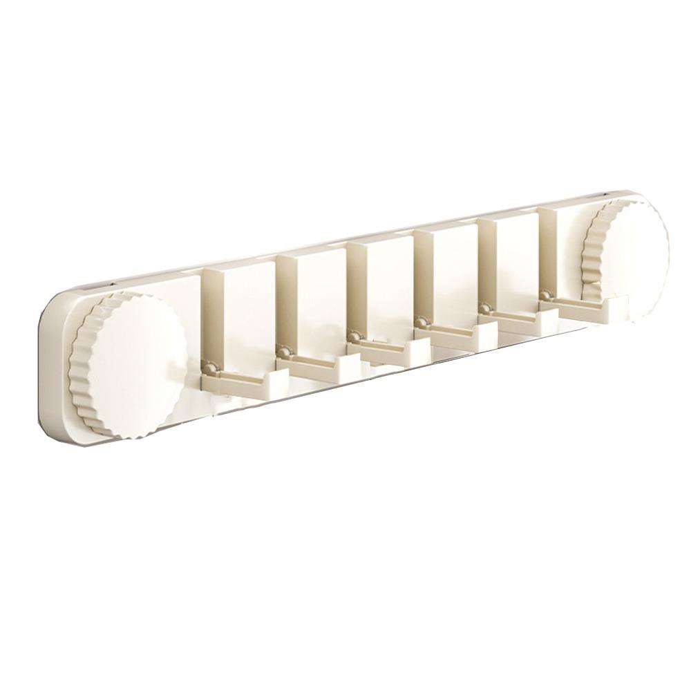 

Space-Saving Suction Cup Door Hook Foldable Hook Hanging Coat Holder Entrance Area белый