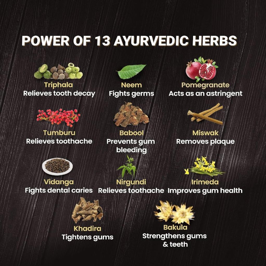 Himalaya Dentifrice Ayurveda Soin des Gencives 150G Réduit les Saignements des Gencives Combat la Mauvaise Haleine Avec 13 Herbes Pour des Gencives Saines et une Haleine Fraîche