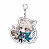 Clorinde Neuvillette Lyney Wriothesley Arlecchino Navia Cosplay Anime Costume Keychain Key Accessories Pendant