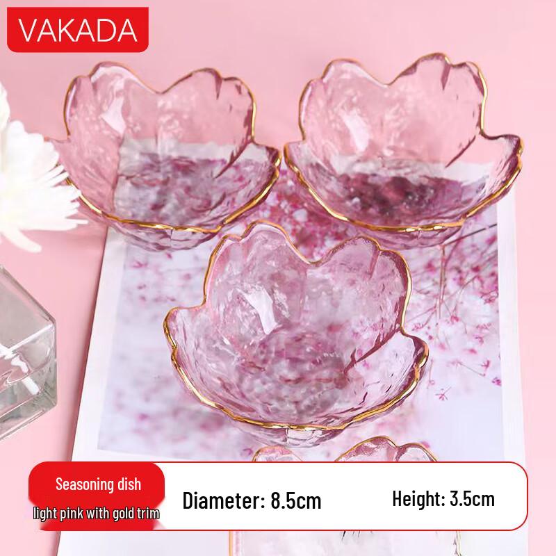 VAKADA Japanese Style Glass Dessert & Sauce Bowl