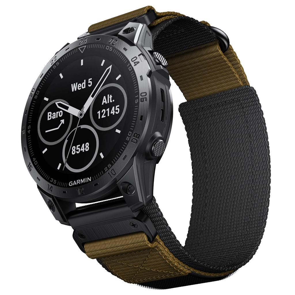 22mm 26mm The Velcro Nylon Strap Is Compatible with Garmin Fenix 8/7XPro and General 22/26mm Watch Band Series