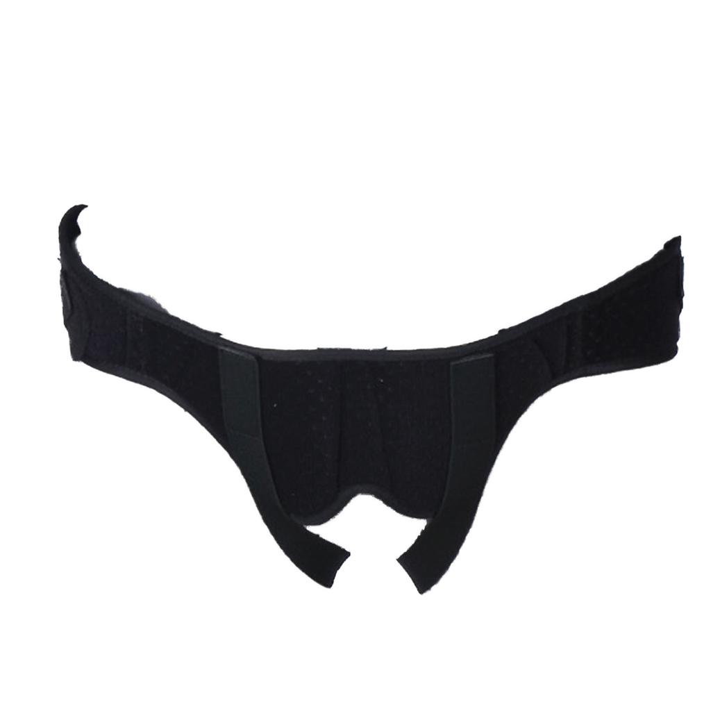 Male Inguinal Hernia Support Belt Adjustable Small Intestinal Hernia Brace Band PU Foam Pad Black M