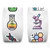 Kreatives Wissenschaftslabor Thema Selbstklebende Aufkleber Wasserdichte Abziehbilder Geeignet für Handyhülle Notizbuch Bastelprojekte