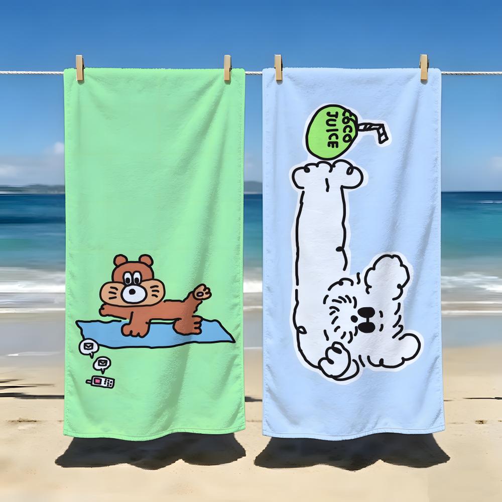 Cartoon s-scootystudio Towel Beach Blanket Towel For Travel Gym Shower Luxury Lightweight Camping Pool hot