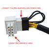 8Pin Female to 8pin Male 90 Degree Angled Power Adapter for Desktops Graphics Card Power Cable Adapter Connector