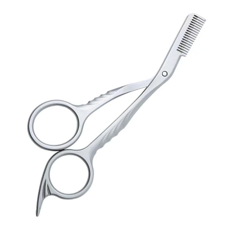 Прочные и безопасные 1 шт. Ножницы для стрижки бровей с расческами Набор для стрижки бровей Инструменты Ножницы для укладки бровей из нержавеющей стали