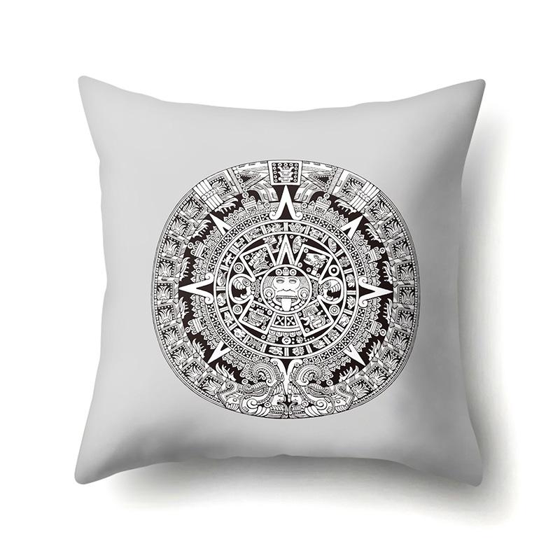 Nordic Bohemian Ethnic Style Polyester Pillow Case Car Decoration Home Printed Bedside Pillow Case