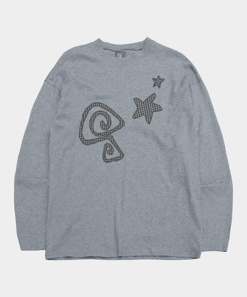 SOMEPLACE MAN Multi Basic Applique Graphic Long Sleeve Oversized Long-Sleeve T-Shirt_3 Colors