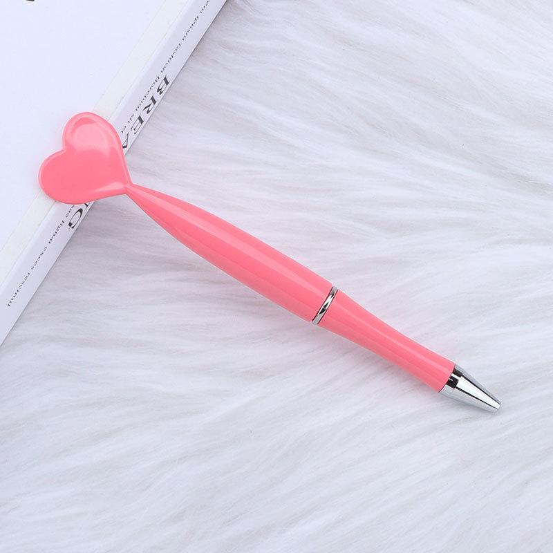 12pcs Valentine's Day Heart Shape Pens Black Gel Ink Rollerball Pens For Office School Supplies Gift Kids Ballpoint Pens