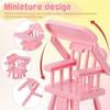 High Chair Dollhouse Stroller Pretend Play Dollhouse Baby Furniture  DIY Accessories