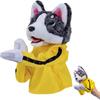 Refoiner Kung Fu Puppet Husky Boxing Dog Interactive Plush Toy Doll Boxing Hand Puppet with Sound Action Function Washable Material Home Decor