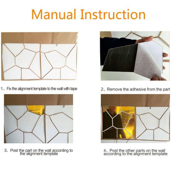 Glänzender Acryl-Aufkleber, selbstklebender Acryl-DIY-Spiegel-Pferd-Aufkleber für Zuhause