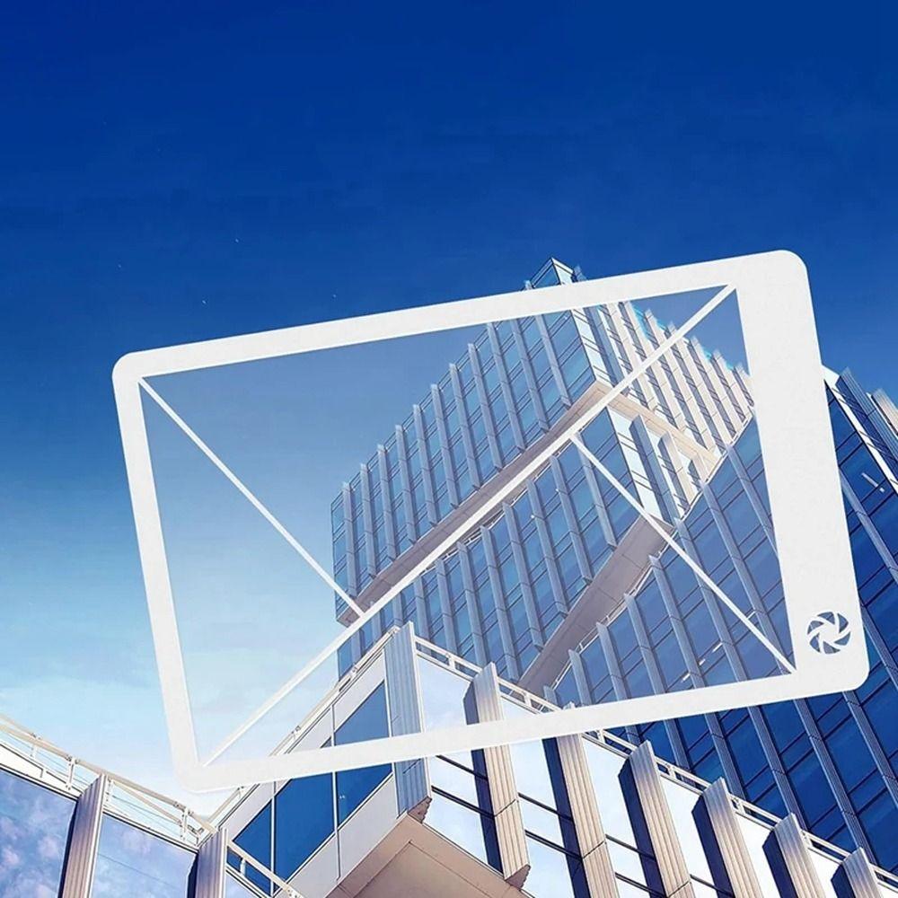 Righello Triangolare Rapporto Aureo Trasparente Fibonacci Viewer Mirino per Bambini Adulti Righello Mirino Fotografia
