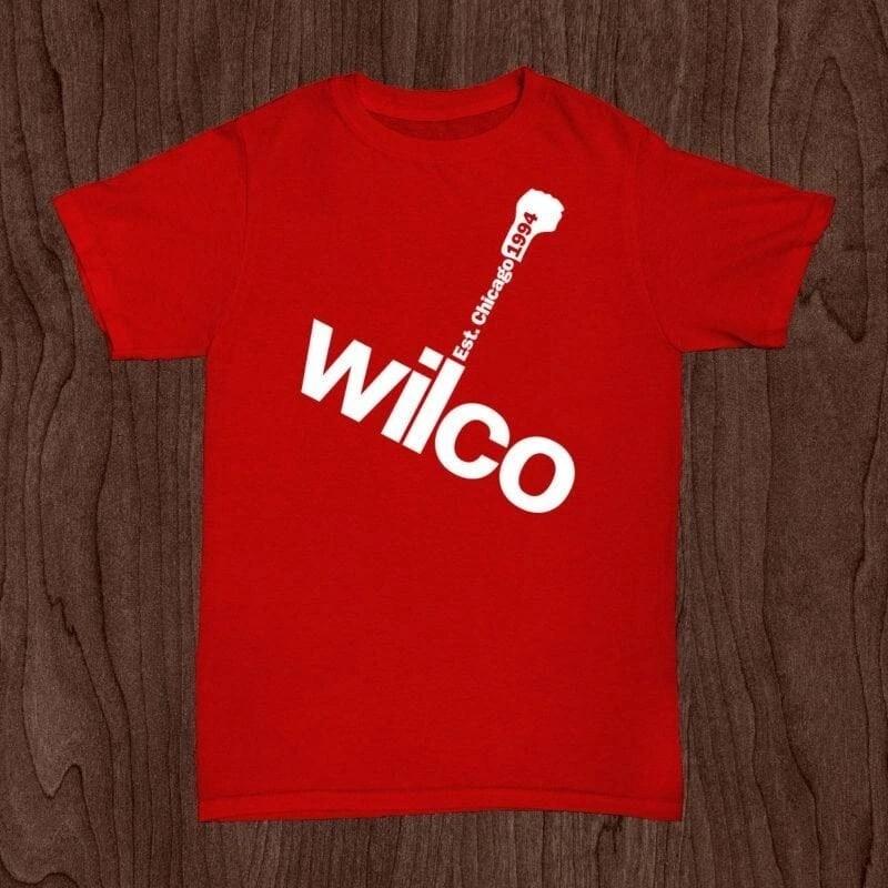 Wilco band CHICAGO 1994 red T-shirt short sleeve S-5Xl Unisex T-Shirt XXL