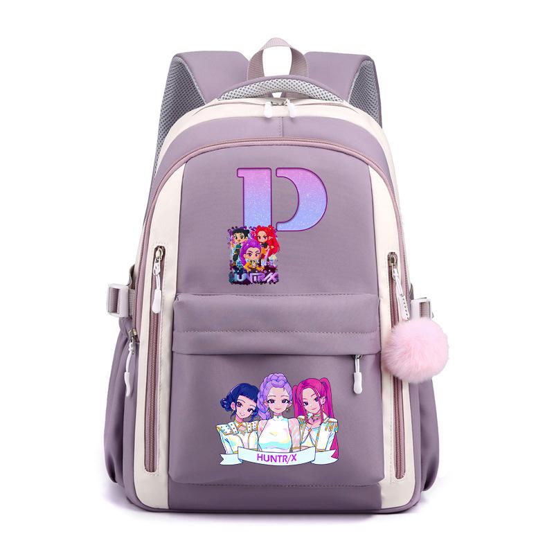 Korean Version Of Small Fresh Animation Cartoon Letter Printing Backpack College Style Male And Female Versatile Student Schoolbag