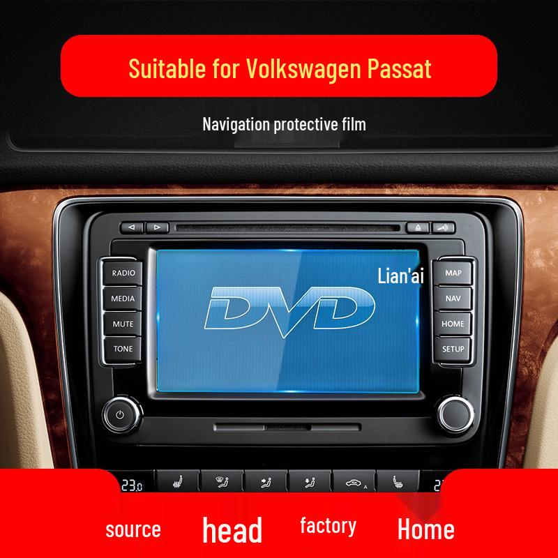 Tempered Navigation and Instrument Screen Protector for 25 Volkswagen Passat Pro Models