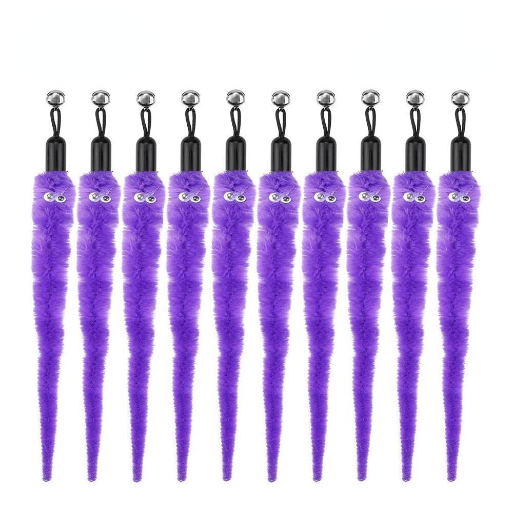 Cat Feather Toy Accessories False Mouse Worm Toy with Bell Kitten Cat Toys Interactive Replacement Refill Foam Ball Training
