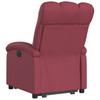 Recliner Chair with Rising Function Burgundy Fabric