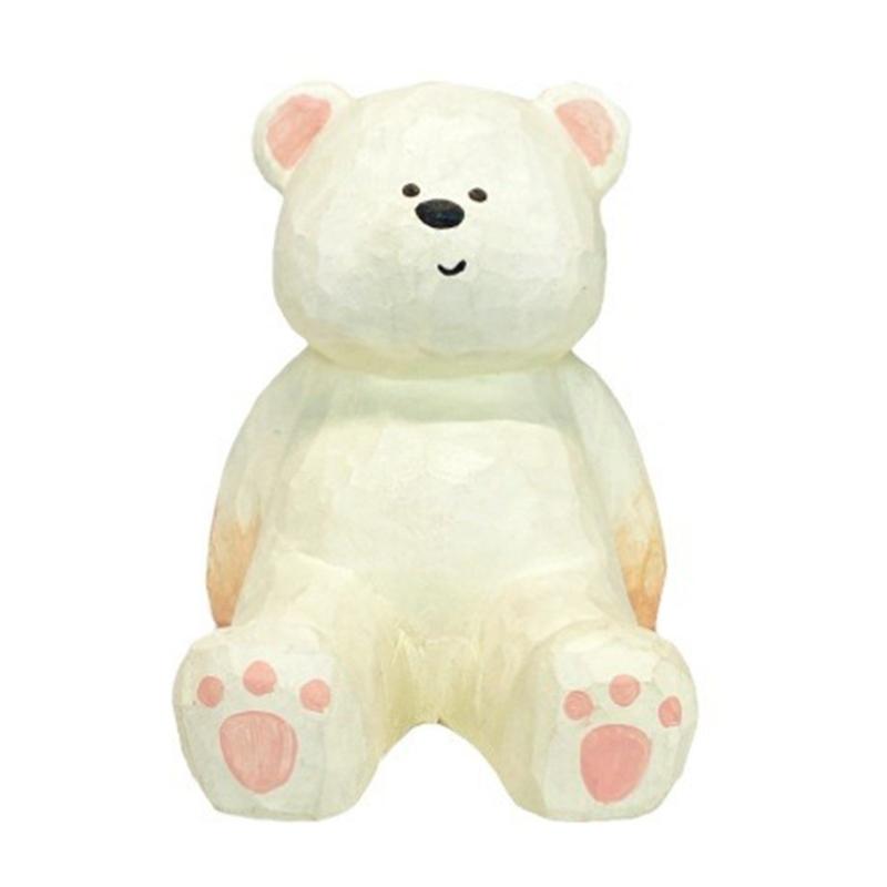 

Charm Wood Bear/Elephant Smartphone Stand Adorable Animal Shape Mobile Holder,Wood Desk Accessories for Home Office