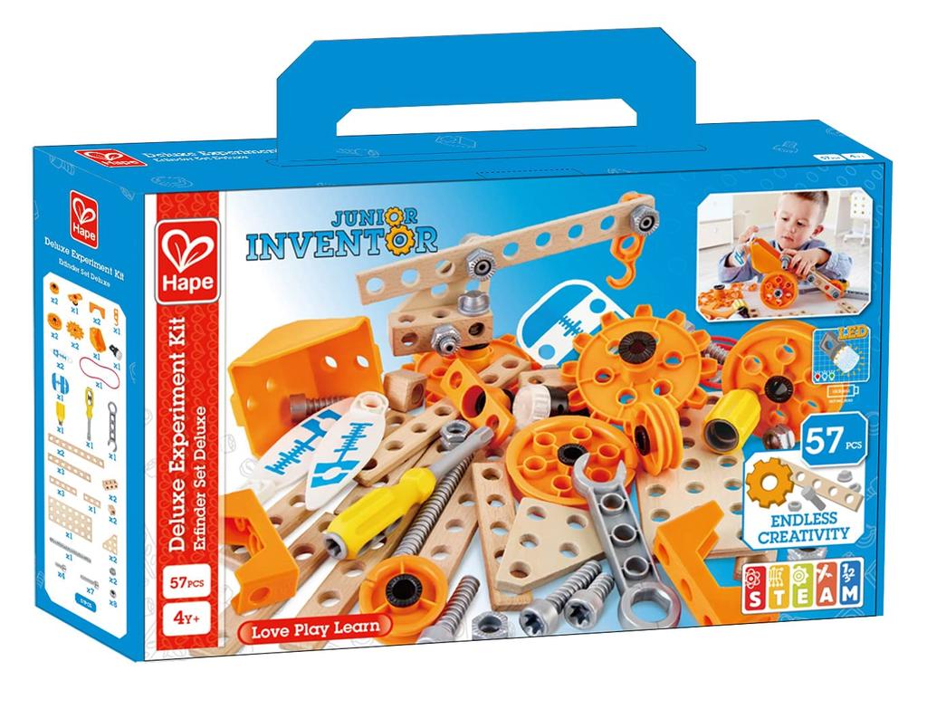Hape Junior Inventor Bauen und Spielen Deluxe Set E3032