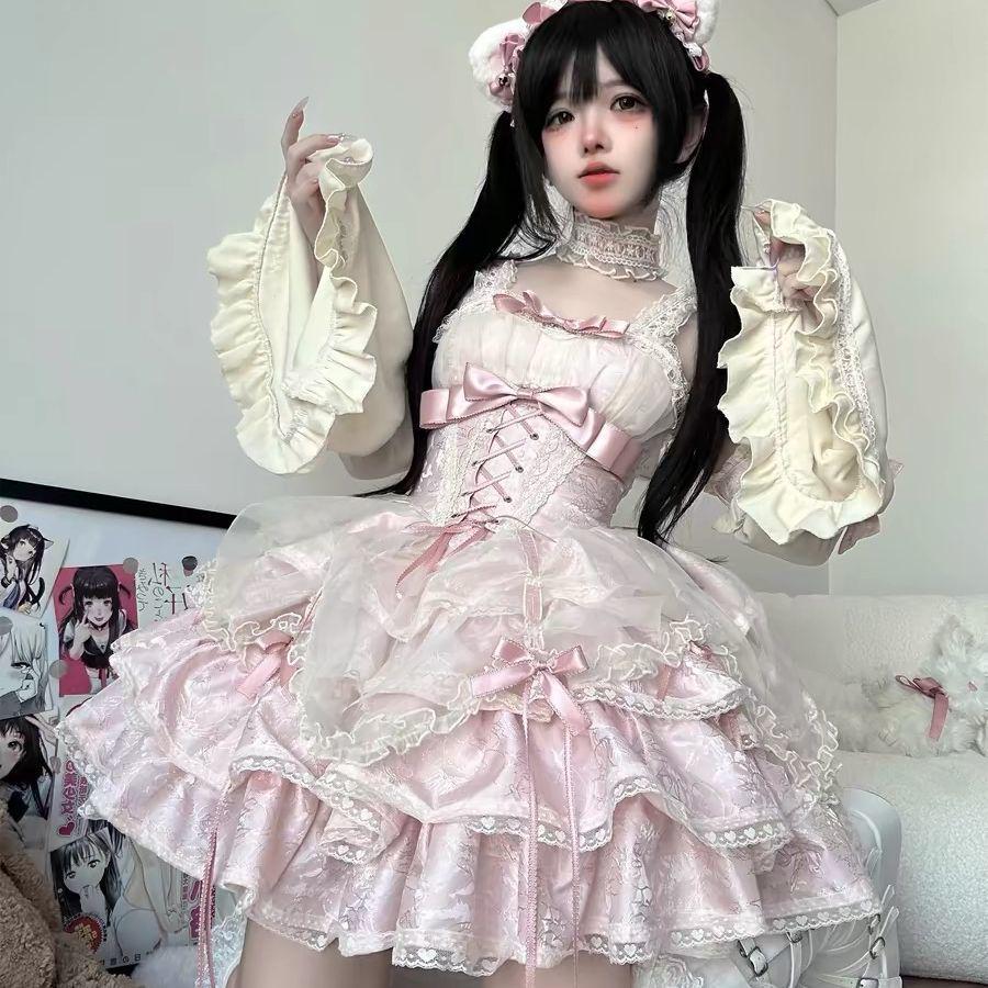 Rose Butler JSK Ballet Lolita Full Set Subculture Dopamine Style