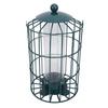 Caged Bird Feeder for Wild Birds Outside Squirrel Proof Hanging Tube Bird Feeder Chewproof Rustproof 7.1x12.6in Iron