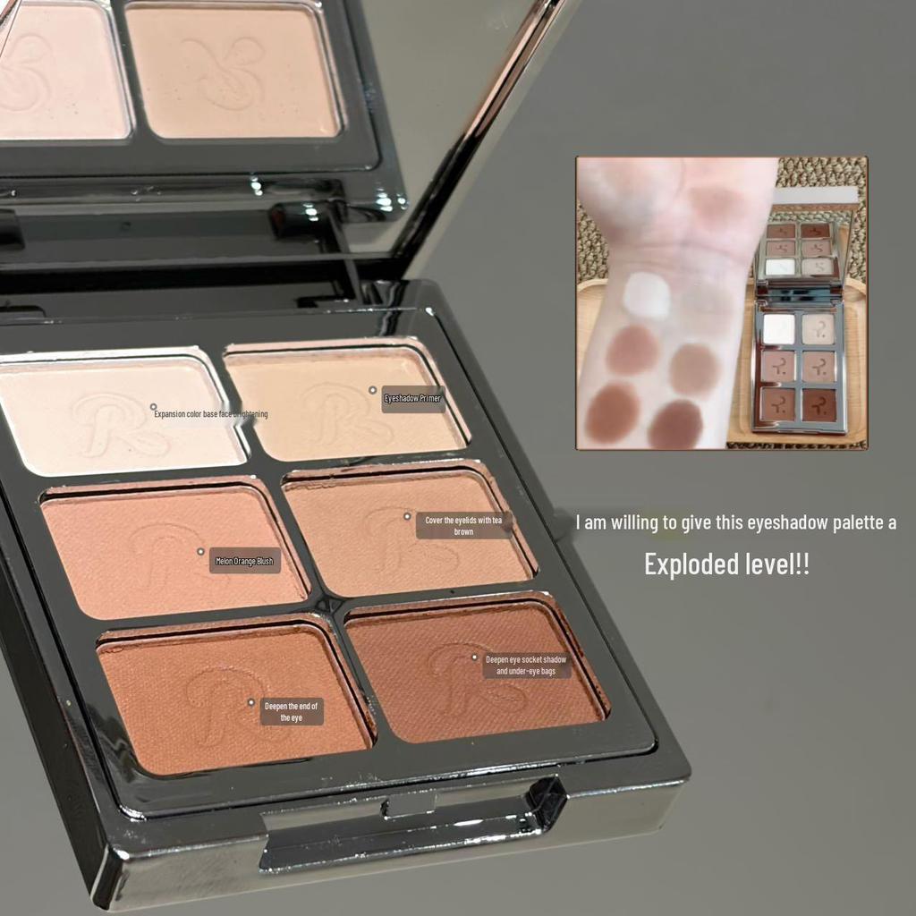HERORANGE Matte Earth Tone Palette: Multi-Functional for Under-Eye, Highlight, Shadow, Contour, and Blush.