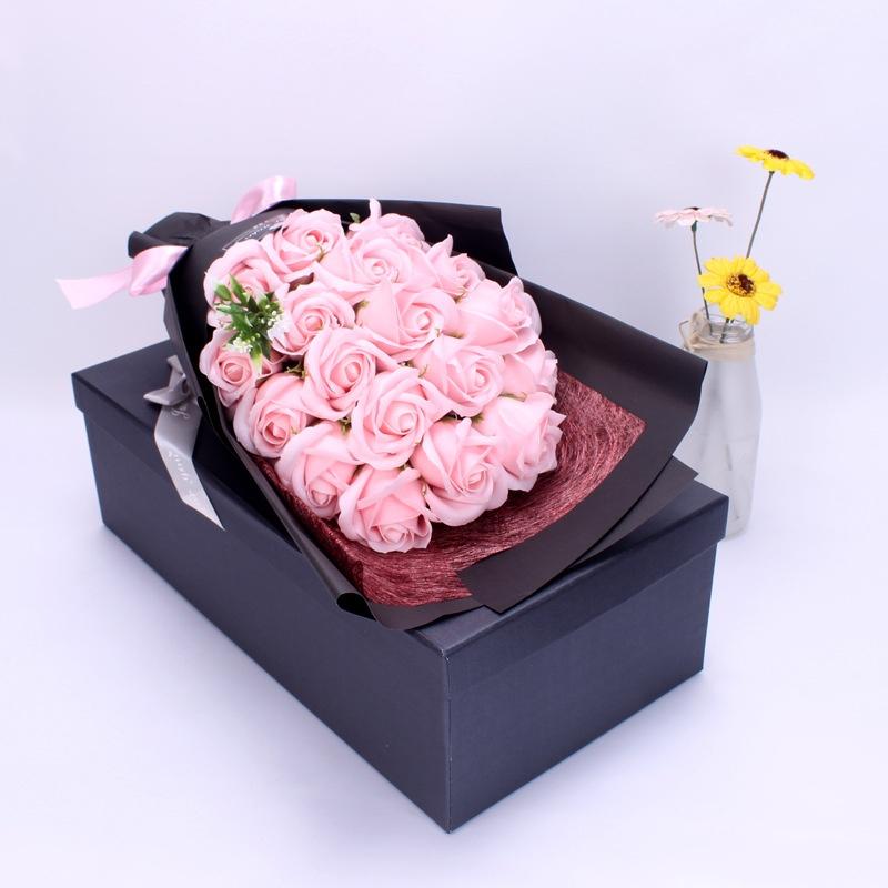 Romantic Valentine's Day Eternal Flower 18 Soap Rose Bouquet Gift Box Mother's Day Birthday Gift