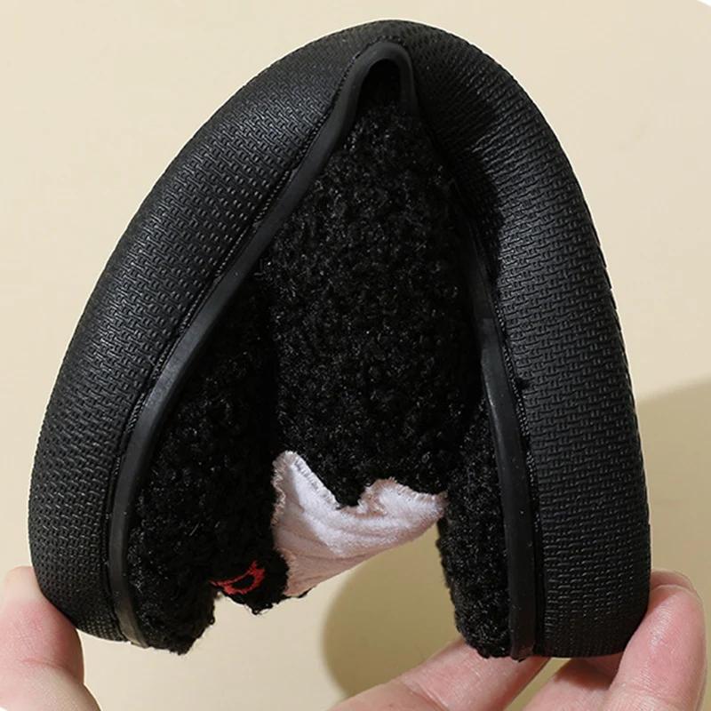 Halloween Cute Little Ghost Cotton Slippers Women Soft Plush Warm Winter Home Shoes Woman Comfortable Non Slip Indoor Slippers