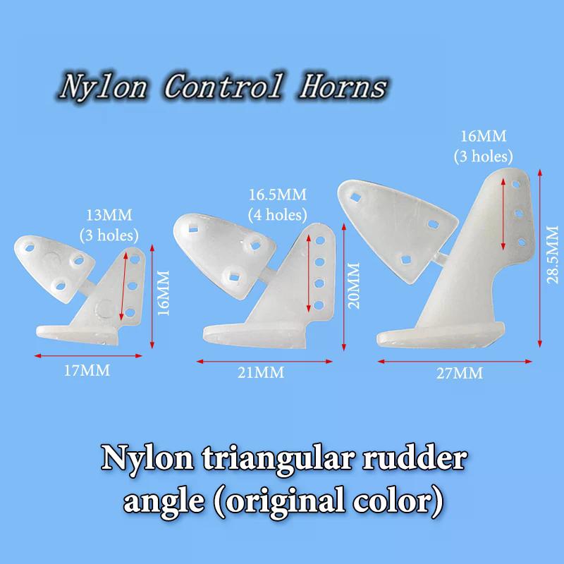 10Pcs Electric Planes Foam Model Accessories Nylon Pin Horn/ Zip Horns Without Screws 3 Hole/4 Hole RC Airplanes Parts