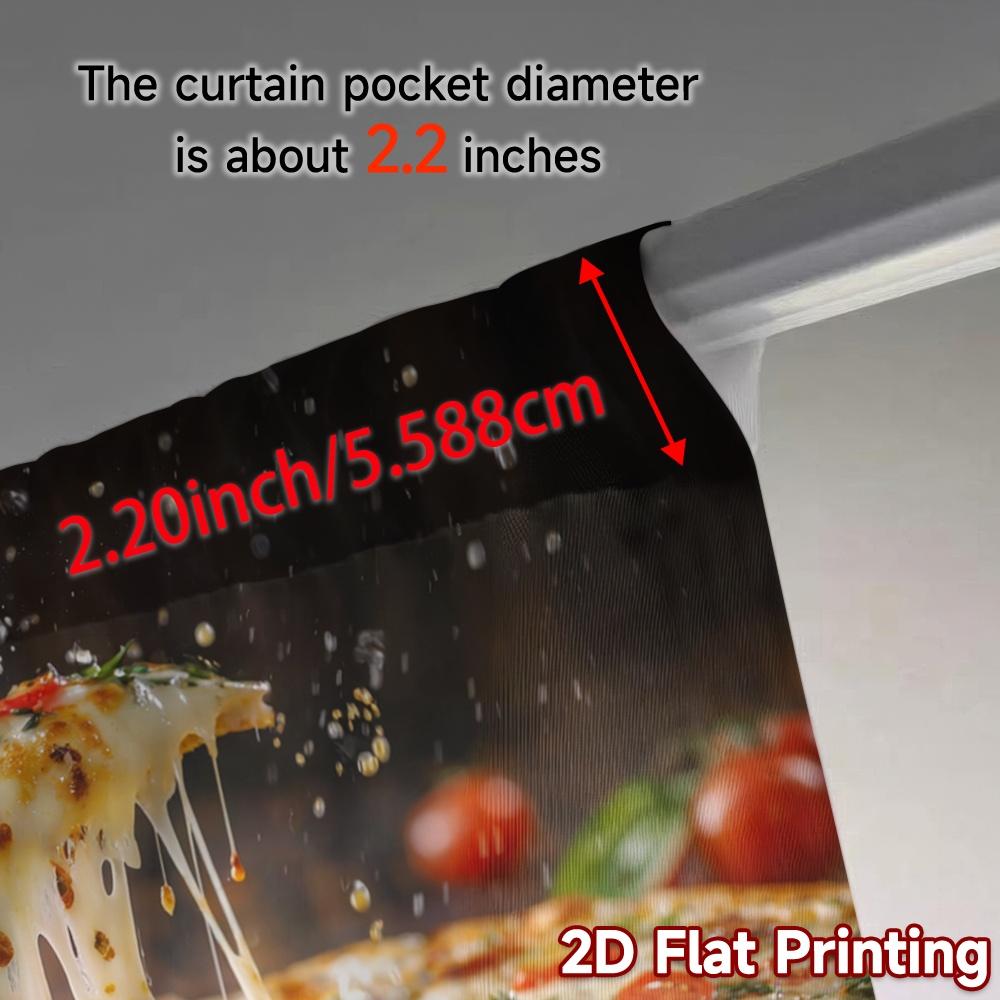 Set Of 2 Flat Printing Curtains Without Rod Melty Delight Print Popular Prints Thermal Curtain Light Filtering Polyester