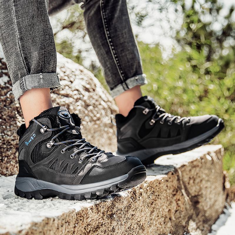 Winter Waterproof Unisex Hiking Shoes Men Outdoor Trekking Shoes Trainers Sports Sneakers Men Mountain Climbing Shoes Hiking Boots