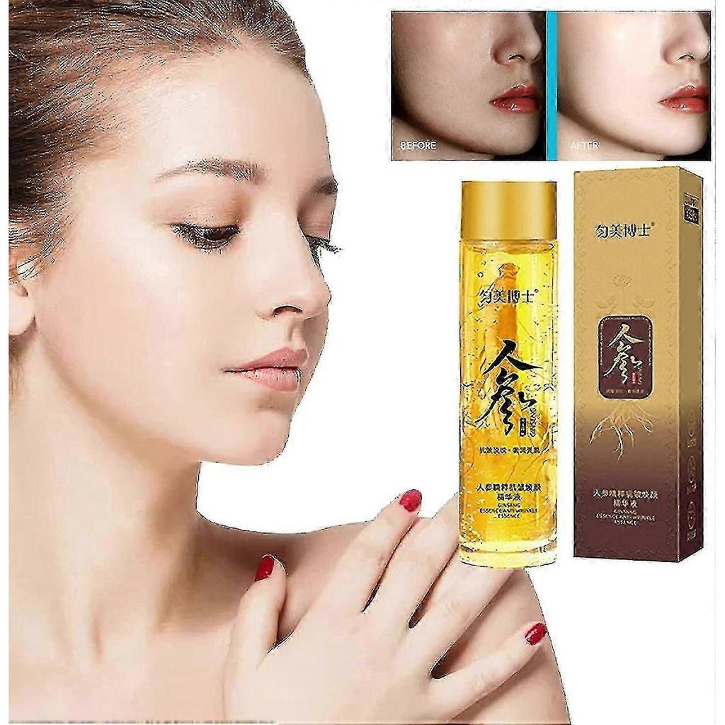 Ginseng Anti-Wrinkle Essence Toner, 120ml Ginseng Gold Polypeptide Anti-Aging Essence, Polypeptide Anti-Wrinkle Ginseng Essence Water Tw